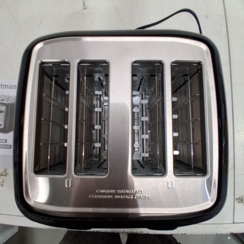 TOASTMASTER 4-SLICE TOASTER WITH EXTRA WIDE SLOTS, BAGEL TOASTING, AND DEFROST MODE - BLACK (MODEL: TM-46TSC) image 4