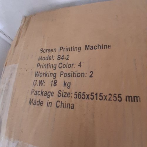 ROTATING SILK SCREEN PRINTING PRESS MACHINE, 2 WORK STATIONS & 4 COLORS - 21" X 18" - BLUE/BLACK - (MODEL: S4-2) image 4