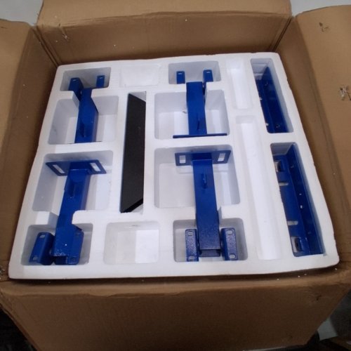 ROTATING SILK SCREEN PRINTING PRESS MACHINE, 2 WORK STATIONS & 4 COLORS - 21" X 18" - BLUE/BLACK - (MODEL: S4-2) image 8