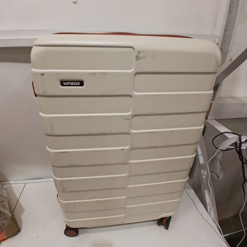 VIPBOX HARDSIDE EXPANDABLE ULTRA DURABLE POLYCARBONATE LIGHTWEIGHT SUITCASE - 28" - WHITE image 2