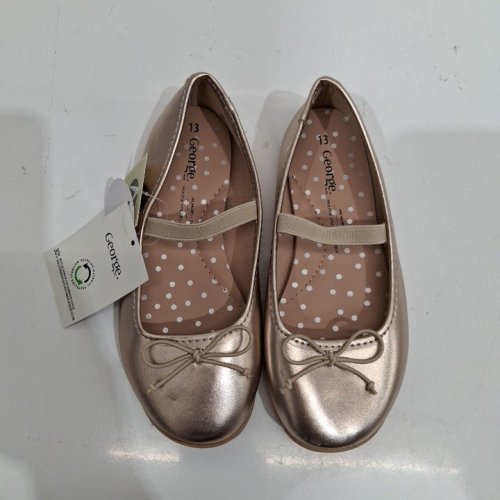 GIRLS' GEORGE SLIP-ON DRESS SHOES WITH MEMORY FOAM - 13 - ROSE GOLD METALLIC (STYLE: 61POLLYY26) image 5
