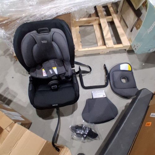 BRITAX POPLAR CLICK TIGHT CONVERTIBLE REAR &FRONT FACING CAR SEAT - 40LB REAR FACING MAX LOAD / 65LB FRONT FACING MAX LOAD - STONE ONYX/BLACK (MODEL: E1C973M) image 2
