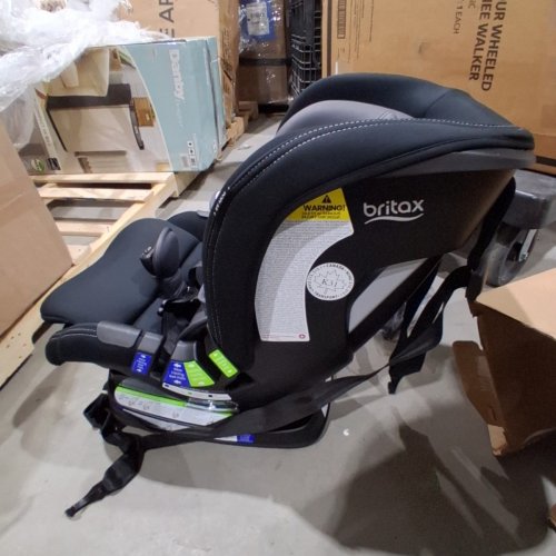 BRITAX POPLAR CLICK TIGHT CONVERTIBLE REAR &FRONT FACING CAR SEAT - 40LB REAR FACING MAX LOAD / 65LB FRONT FACING MAX LOAD - STONE ONYX/BLACK (MODEL: E1C973M) image 5
