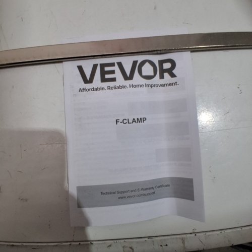 4PK VEVOR BAR F-CLAMP WITH TWO CLAMPS - 36" - 600LB CAP - BLUE/BLACK (MODEL: FCA36-2P&Y) image 3
