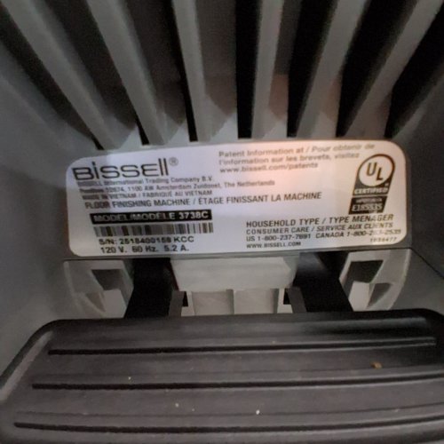 BISSELL POWERCLEAN TURBO PET XL UPRIGHT CARPET CLEANER - BLACK/BLUE (MODEL: 3738C) image 6