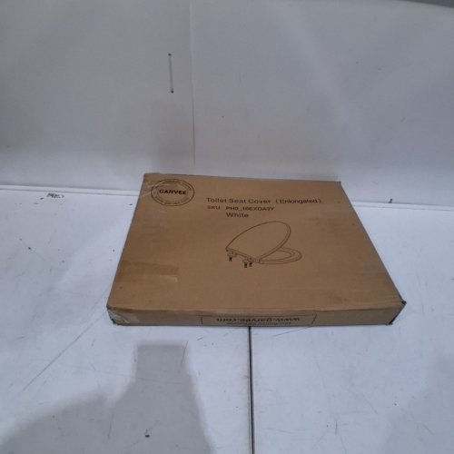 GARVEE SOFT CLOSE HINGE NON-SLIP ELONGATED TOILET SEAT - 18.5" - WHITE (MODEL: PH0_16EXDA3Y) image 3