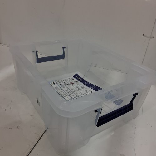 BANKERS BOX STACKABLE PLASTIC STORAGE BOX 24L - CLEAR image 3