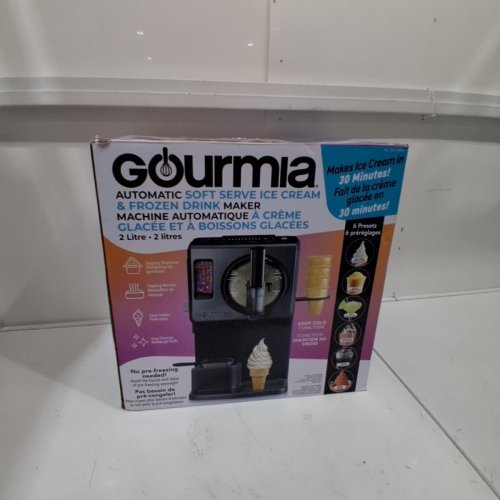GOURMIA 6-IN-1 AUTOMATIC SOFT SERVE ICE CREAM AND FROZEN DRINK MAKER - 2L/2.11QT - BLACK (MODEL: GSI1060BK/4444017) image 5