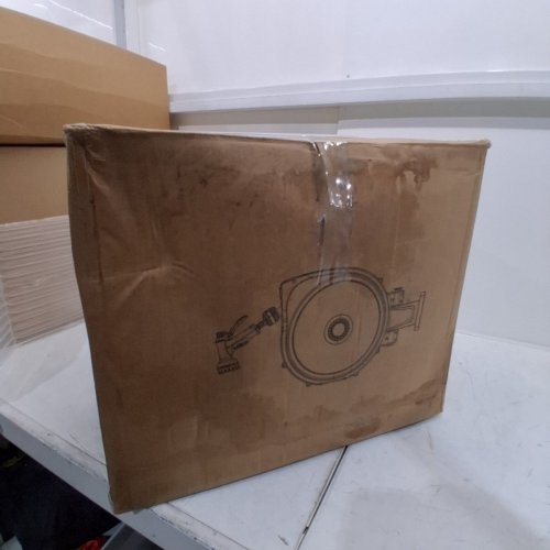 RETRACTABLE HOSE REEL - 100FT - 1/2" HOSE DIAMETER - BLACK / ORANGE image 6