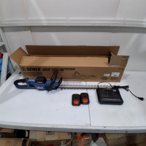 SENIX 40 V CORDLESS HEDGE TRIMMER KIT - 40 V - 18" - BLUE / BLACK (MODEL: HTX2-M) image 4