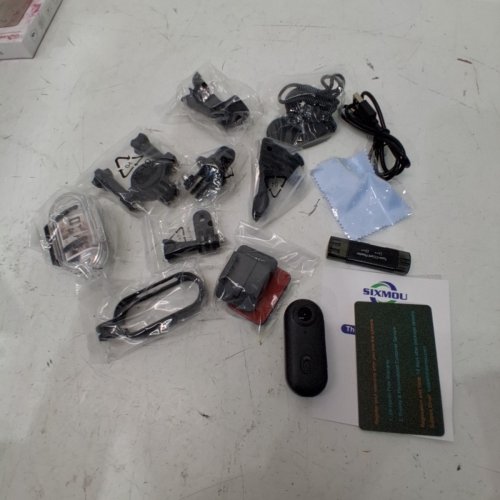 SIXMOU I3 THUMB ACTION CAMERA WITH MOBILE COMPANION APP, 64GB MICROSD CARD, AND UP TO 4K UHD RECORDING - BLACK image 2