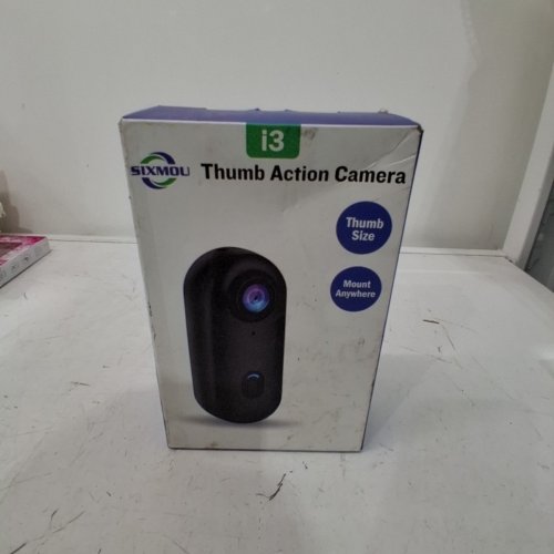 SIXMOU I3 THUMB ACTION CAMERA WITH MOBILE COMPANION APP, 64GB MICROSD CARD, AND UP TO 4K UHD RECORDING - BLACK image 4