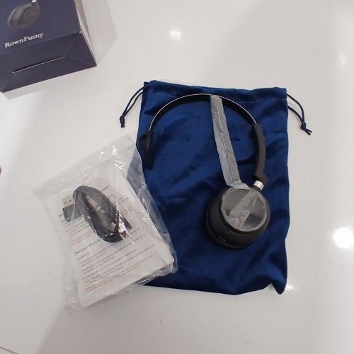 ROWN FUSNY WIRELESS BLUETOOTH NOISE CANCELING HEADSET - BLACK (MODEL: R03U) image 2