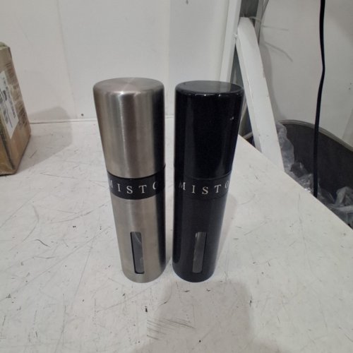 2PC MISTO GOURMET OLIVE SPRAYER - 118ML - SILVER/BLACK image 2
