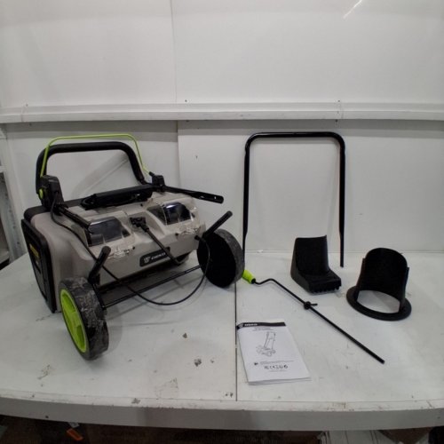 DEKOPRO ELECTRIC SNOW SHOVEL SNOW BLOWER - 20" CLEARING WIDTH - *TOOL ONLY* BLACK/GREEN (MODEL: DKPGSRA020B1) image 2