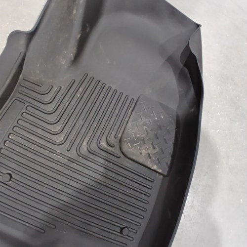 2PC HUSKY LINERS HEAVY DUTY X-ACT CONTOUR FRONT FLOOR MATS FOR CHEVROLET/GMC SILVERADO SIERRA 1500 & MORE - BLACK (MODEL: 54101) image 3