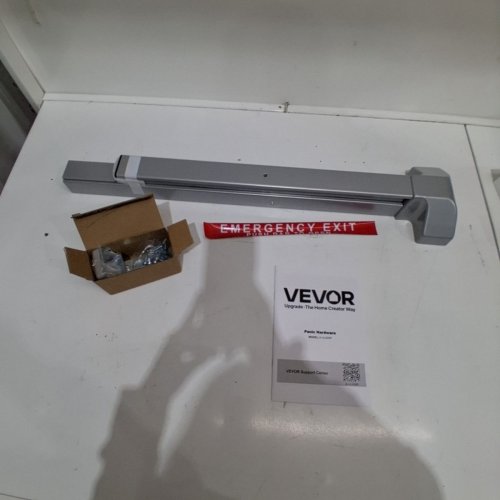 VEVOR PUSH COMMERCIAL EMERGENCY BAR EXIT DEVICE - 2.6" X 6.02" X 28" - SILVER (MODEL: A-UL600P) image 2