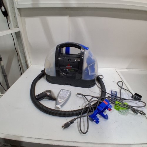 BISSELL LITTLE GREEN PORTABLE CARPET & UPHOLSTERY DEEP CLEANER - 48OZ TANK - BLUE/BLACK - (MODEL: 14006) image 3