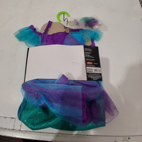 GIRL'S GOODMARK MISS MERMAID COSTUME SET - 3-4T - PURPLE/TURQUOISE image 4