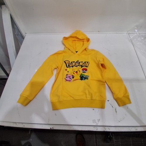 KIDS POKEMON GRAPHIC HOODIE - SMALL 5/6- YELLOW image 2