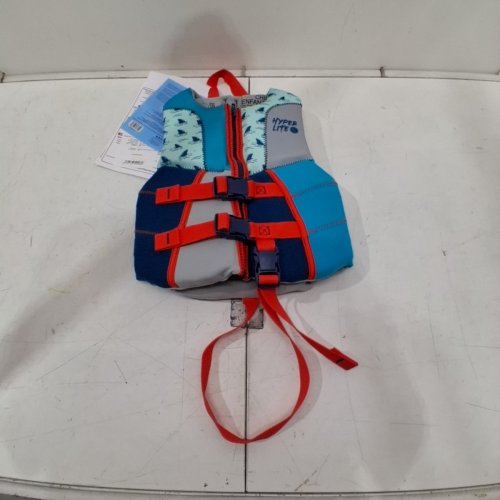 KID'S HYPERLITE INFANT CHILD PFD LIFE VEST - UP TO 55LBS - BLUE/GREY/RED (STYLE: 1819491) image 2