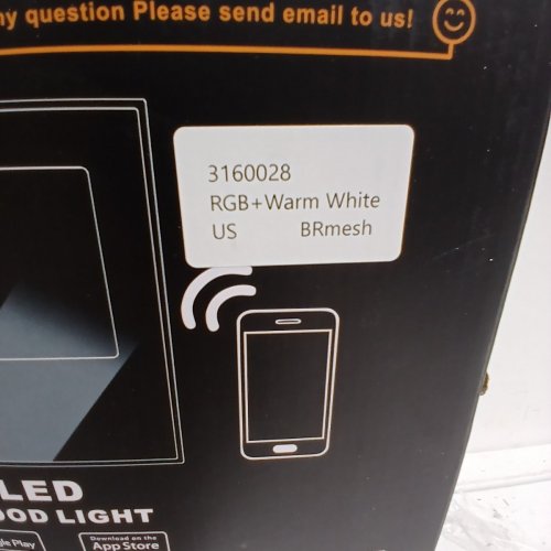 CHANGM OUTDOOR FLOOD LIGHT - 8000LM RGB LIGHT WITH MOBILE APP - IP66 WATERPROOF - BLACK image 5