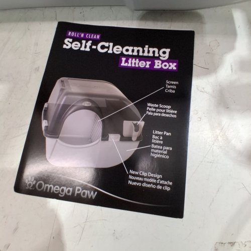 OMEGA PAW SELF-CLEANING LITTER BOX - GRAY image 3