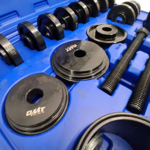 20PC OMT WHEEL BEARING REMOVAL PRESS KIT WITH CARRYING CASE - BLUE image 4