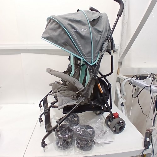DREAM ON ME VOLGO SIDE-BY-SIDE TWIN UMBRELLA TODDLER STROLLER - BLUE image 3