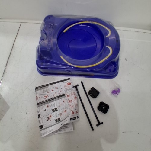 4PC BEYBLADE X DROP ATTACK BATTLE SET WITH 2 BATTLE TOPS - AGES 8+ - BLUE - (MODEL: G0842) image 2