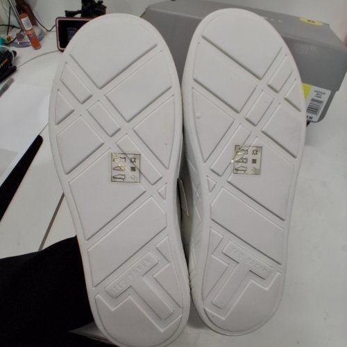 WOMENS TED BAKER MAISIE LEATHER COURT SHOES - SIZE 6 - WHITE/FLORAL (STYLE: 3756606) image 3