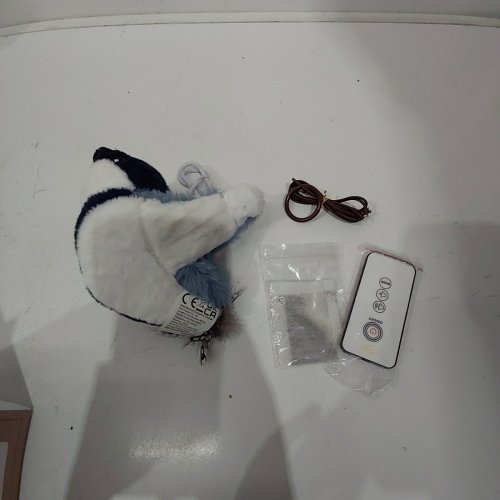 PLUSH INTERACTIVE STIMULATING FLAPPING CAT TOY - BLUE image 2