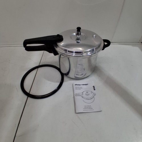 IMUSA MIRRO ALUMINUM PRESSURE COOKER COOKWARE - 7QT - SILVER image 3