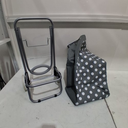 BIOS LIVING ROLLING SHOPPING CART - GREY/POLKA DOTS (MODEL: LF533) image 2