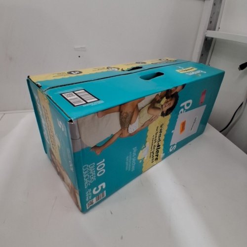 100PK PAMPERS SWADDLERS 100% LEAKPROOF DISPOSABLE BABY DIAPERS - SIZE 5 image 2