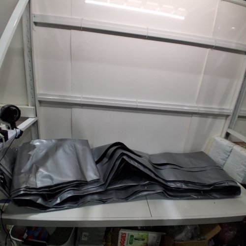 OUTDOOR HEAVY DUTY MULTIPURPOSE PLASTIC TARP - 14FT X 6FT - GREY image 2