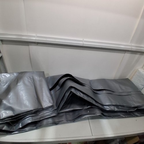 OUTDOOR HEAVY DUTY MULTIPURPOSE PLASTIC TARP - 14FT X 6FT - GREY image 3