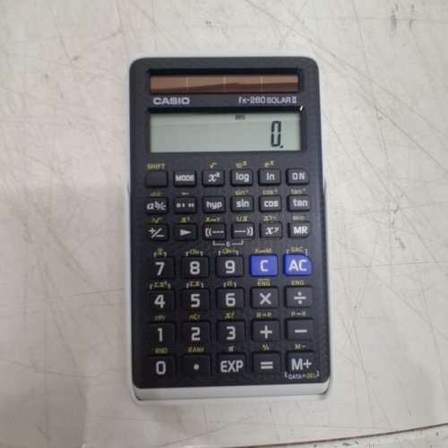 CASIO SOLAR SCIENTIFIC CALCULATOR - 5" X 3" - WHITE (MODEL: FX-260 SOLAR II) image 2