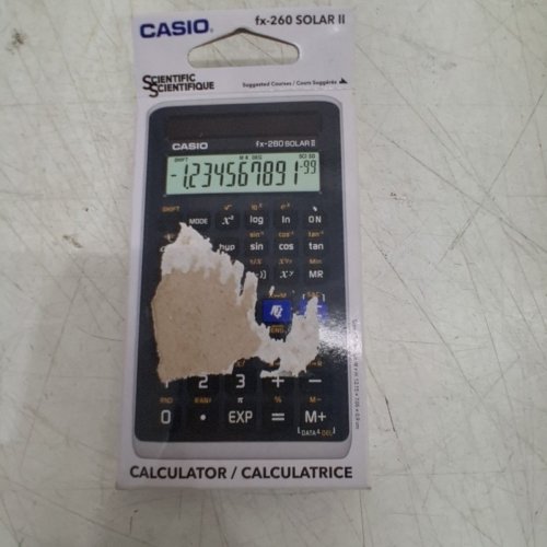 CASIO SOLAR SCIENTIFIC CALCULATOR - 5" X 3" - WHITE (MODEL: FX-260 SOLAR II) image 4