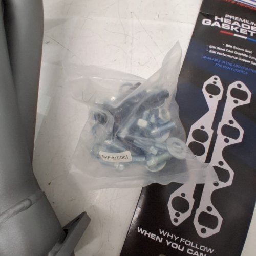 2PC BBK SHORTY UNEQUAL-LENGTH HEADERS - 5/8" - 5L FOR 1986-1993 FORD MUSTANG - TITANIUM CERAMIC (MODEL: 1515) image 4