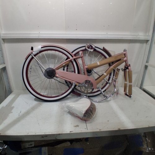 HUFFY GOOD VIBRATIONS WOMENS CRUISER BICYCLE - 26" - PINK / BROWN (MODEL: 31399344) image 3