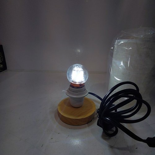 WOODEN BASE LED TABLE LAMP - 2700K - WOOD/WHITE SHADE (MODEL: TL01) image 2
