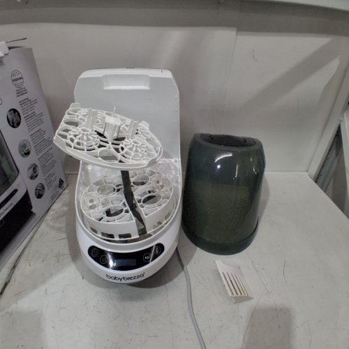BABY BREZZA BOTTLE WASHER PRO STERILIZER + DRYER - ALL IN ONE MACHINE - UP TO 4 BOTTLES, 800W - BLACK/WHITE - (MODEL:BRZ0103) image 3