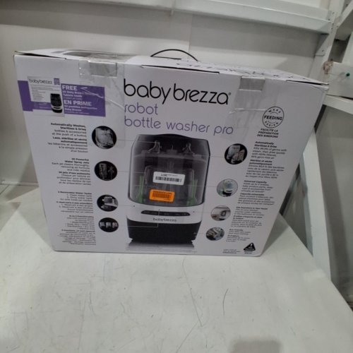 BABY BREZZA BOTTLE WASHER PRO STERILIZER + DRYER - ALL IN ONE MACHINE - UP TO 4 BOTTLES, 800W - BLACK/WHITE - (MODEL:BRZ0103) image 5