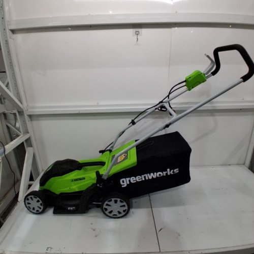 GREENWORKS 9A 14" CORDED LAWNMOWER - GREEN/BLACK image 2