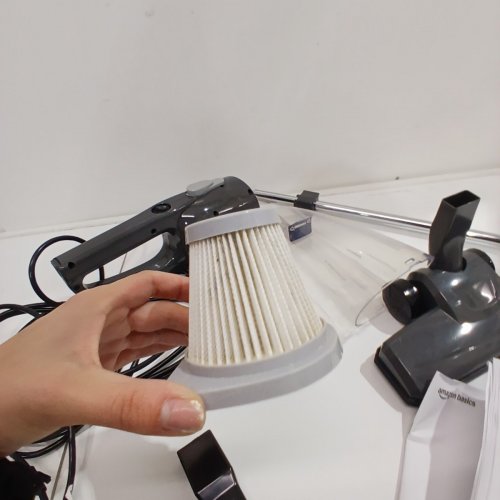 AMAZON BASICS 2-IN-1 CORDED STICK & HANDHELD VACUUM CLEANER - BLACK/GREY (MODEL: VSC02A861NA) image 4