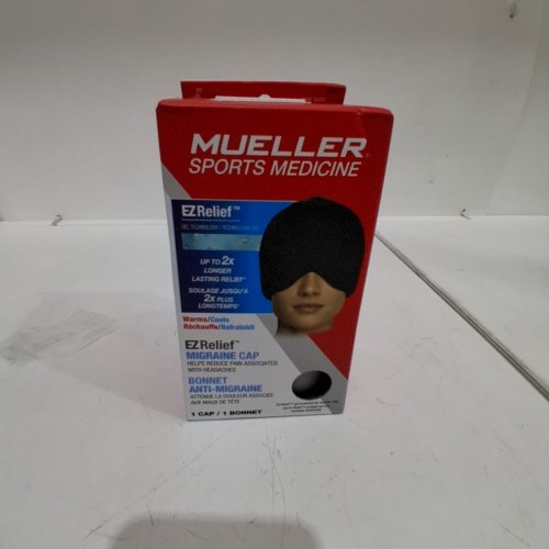 MUELLER SPORTS MEDICINE EZ RELIEF MIGRAINE CAP - OSFM- GREYISH BLACK image 2