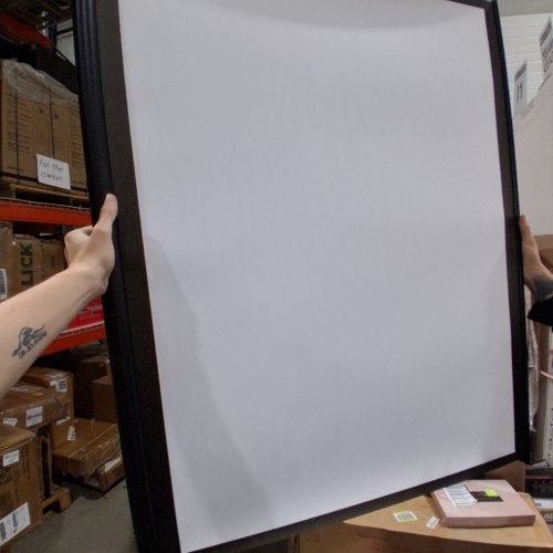 PYLE PORTABLE EASY PULL-OUT PROJECTOR SCREEN - 50" - BLACK (MODEL: PRJTP53) image 2