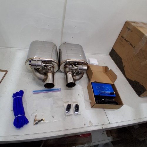 PEASTORM VALVETRONIC EXHAUST CUTOUT VALVE KIT WITH REMOTE CONTROL - 2.5" INLET/OUTLET - SILVER (MODEL: QISHUANG76) image 2