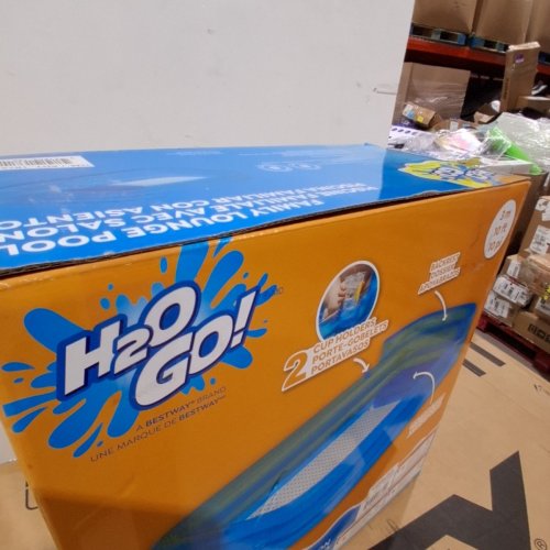 H2OGO! INFLATABLE OUTDOOR FAMILY LOUNGE POOL - BLUE (MODEL: 1872209) image 5